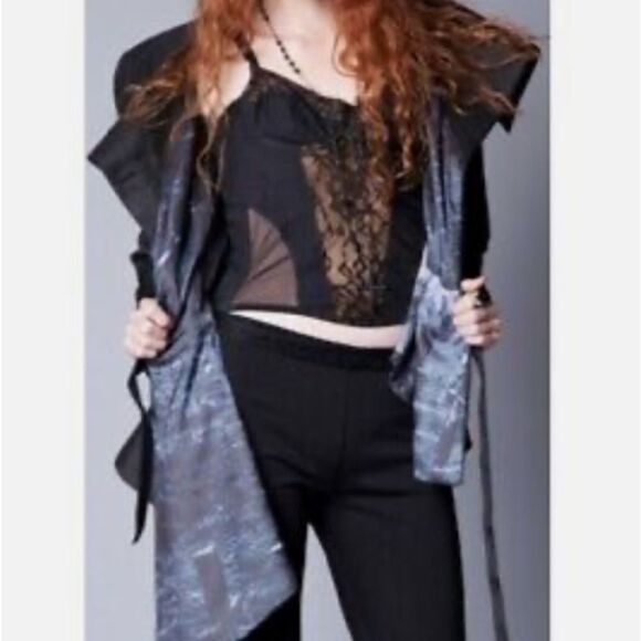 Lip Service Dolls Kill Widow D but Still Dreaming Goth Wrap Coat cemetery Jacket